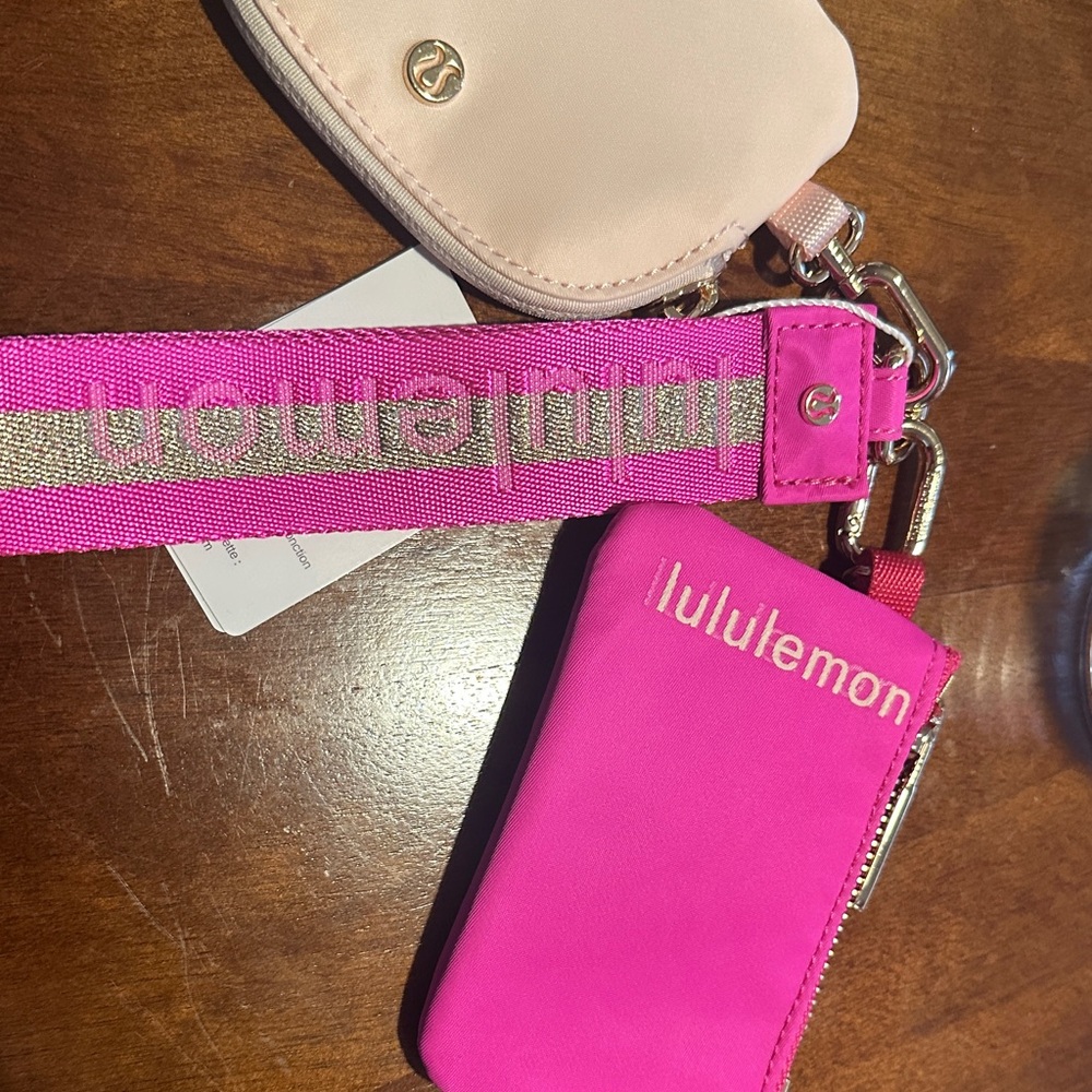 Lululemon Athletica Pink and Cream Baby Bags